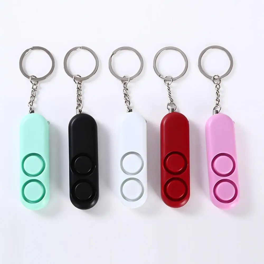 Self Defense Alarm 120dB Dual Speakers Loud Alarm Alert Safety Personal Girl Women Security Keychain Emergency Alarm Bag Pendant