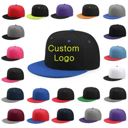 Cappelli con Logo personalizzato per adulti ricamo o stampa cappelli Snapback con fattura piatta il tuo Logo Sport tempo libero Baseball Casp cappelli da sole