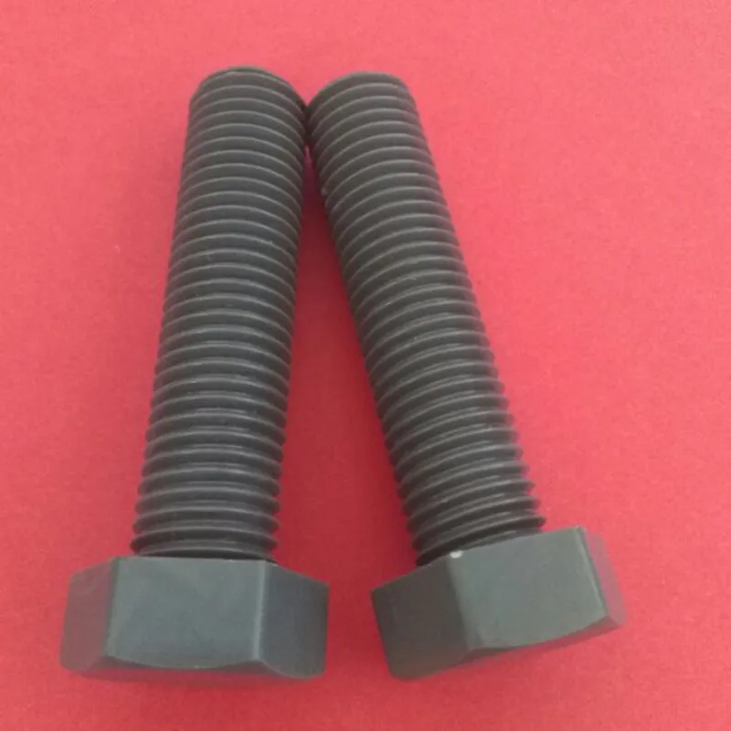 10PCS M10 M12 M14 M16 PVC Hard Polyvinyl Chloride HEXAGON SET SCREWS Hexagonal Screws Outside Hex Bolt