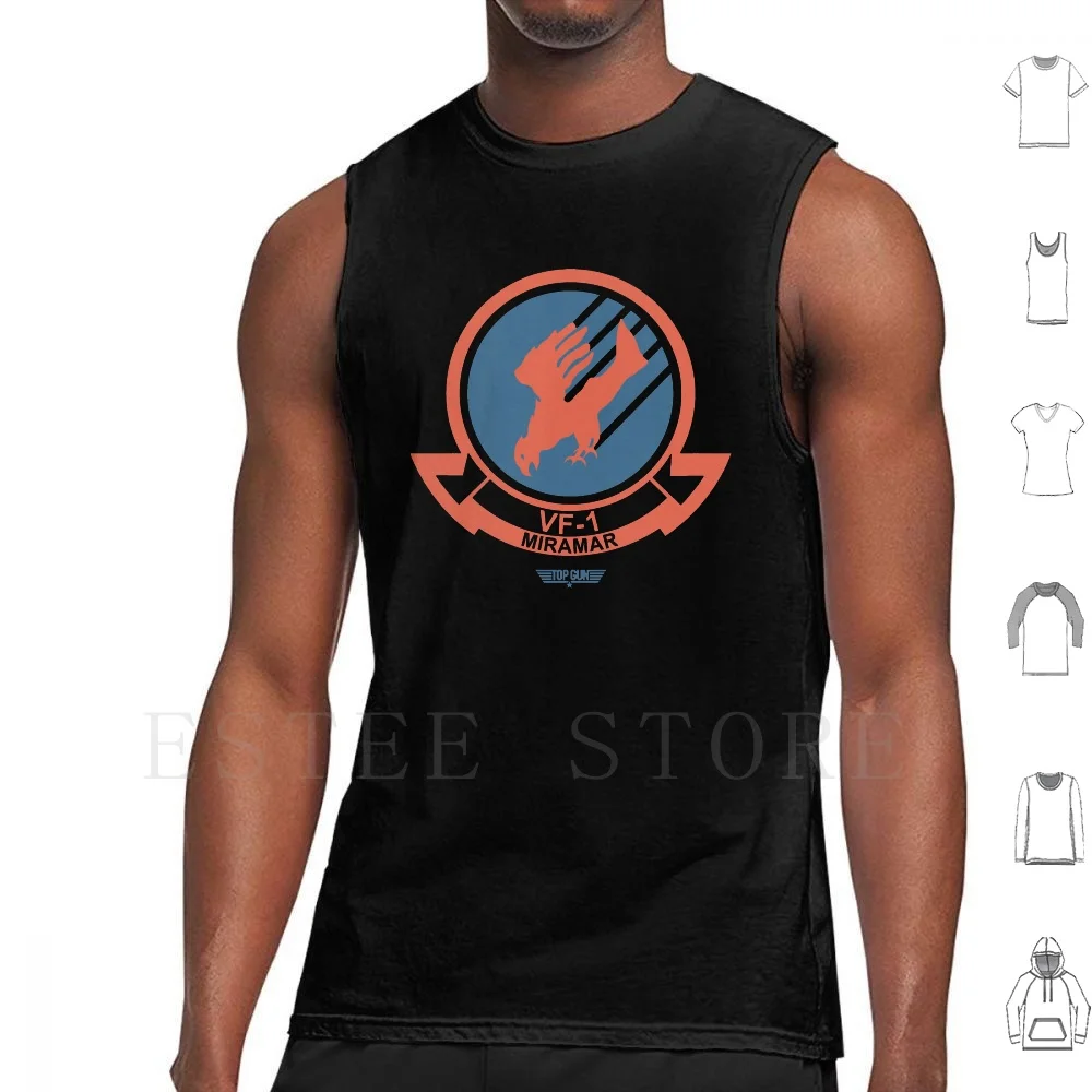 

Copy Of-Vf-1 Miramar Hd Light Original Tank Tops Vest Sleeveless Tomcat Squadron F14 Sqn Air Force Goose Maverick Iceman