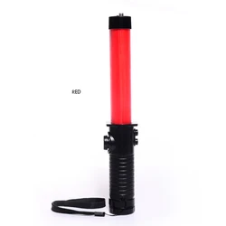 30cm Long Traffic Safety Flashing LED Light with Magnetic, Wrist Strap, Control Warning Torch Flashlight for Parking Guides