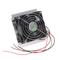 DIY Thermoelectric Peltier Refrigeration Cooling System Kit Semiconductor Cooler Conduction Module + Radiator + Cooling Fan