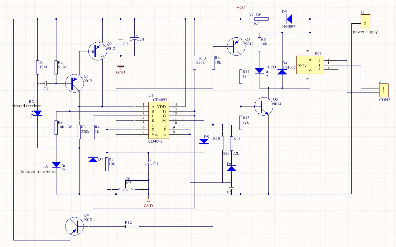 Infrared induction switch kit electronics hobbyist welding copy board exercise electronic components DIY making pieces