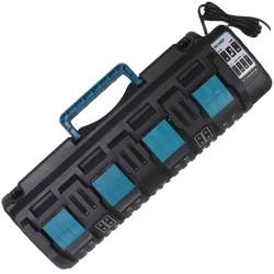 Newest 1-2-4 charging port Li-ion Battery Charger 3A Charging Current for Makita 14.4V 18V BL1830 Bl1430 DC18RC DC18RD DC18SF