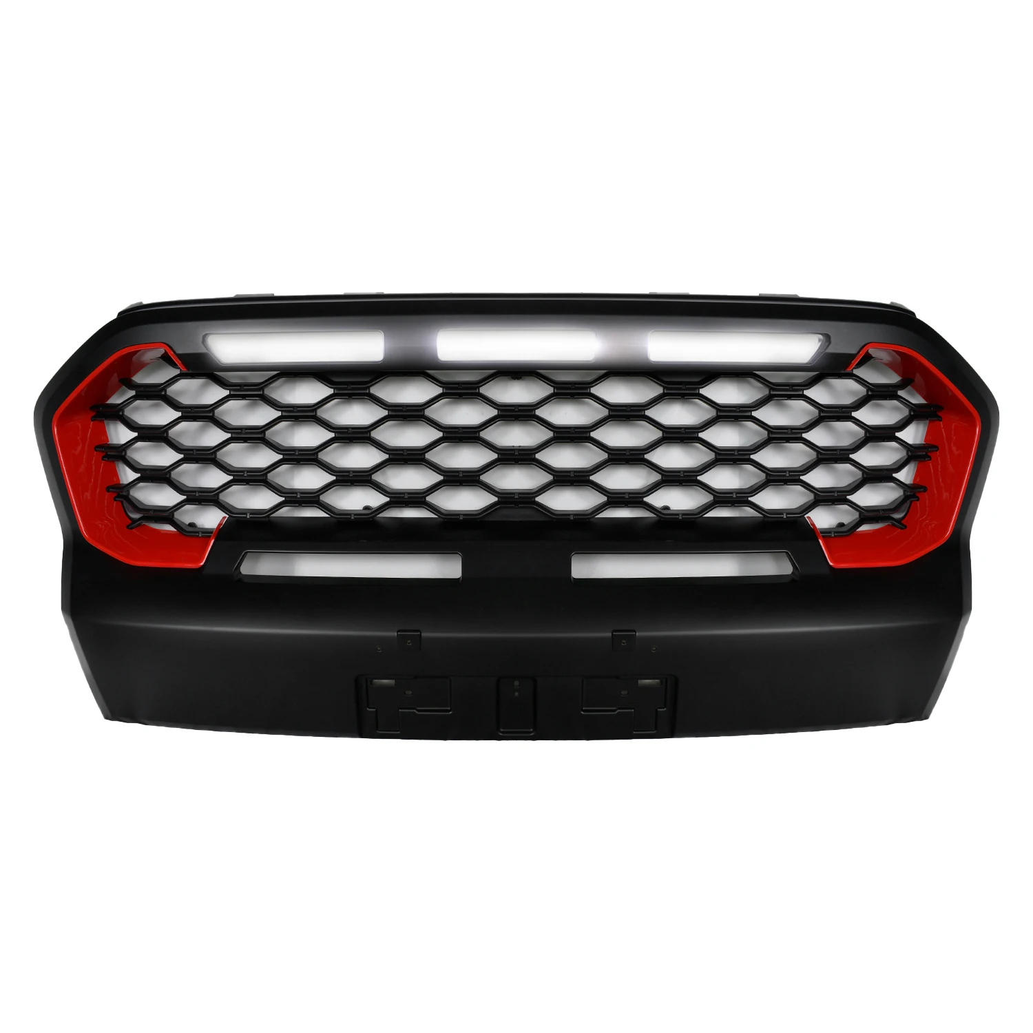 Dla Ranger T7 Raptor Grills Mesh Dla Ranger Wildtrak Mk3 T7 Xl Xlt XLS PX3 2015 2016 2017 Auto Racing Grill Zderzak Kratki Pokrywa — zdjęcie 7