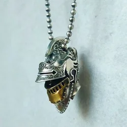 DIY Knife Beads Tools Jewelry Pendant White Brass Roman Knight Helmet Skull EDC Keychain Accessories