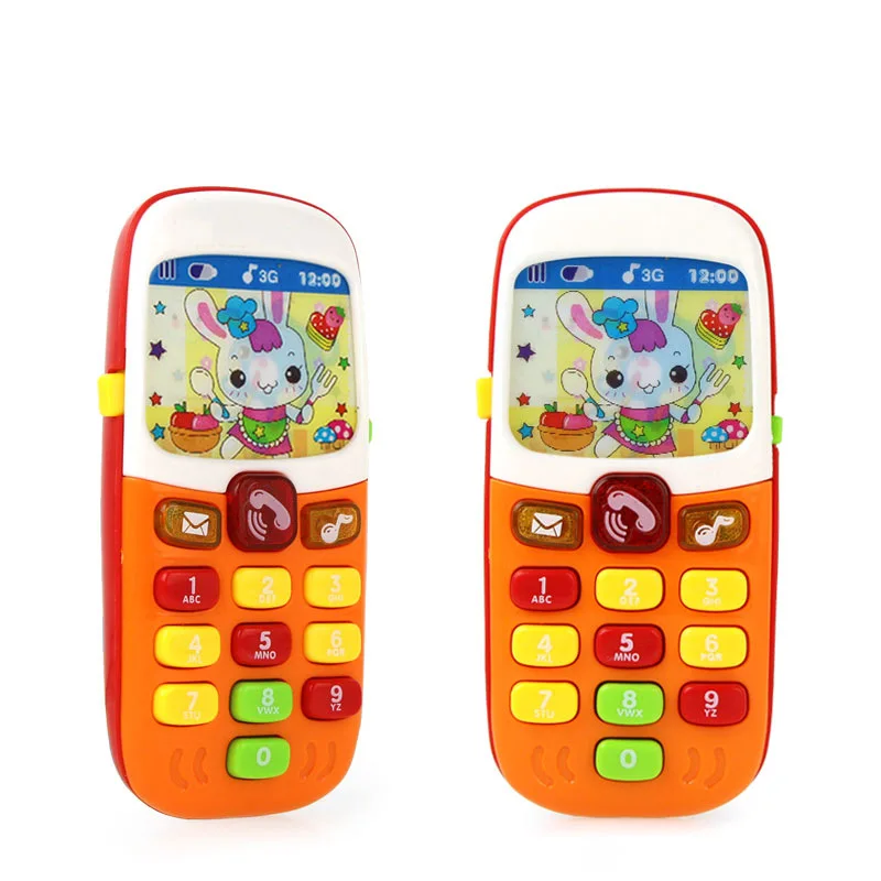 Children\'s Enlightenment Electronic Toys Mobile Phone Educational Learning Toys Music Sound Machine Baby Toys Random Colors