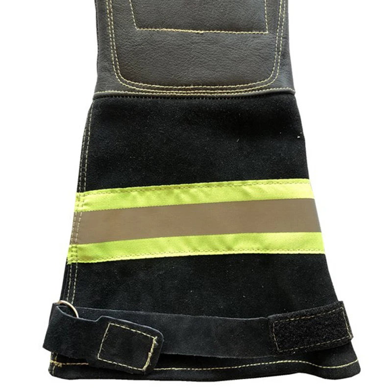 New 2023 Lengthened Fire Rescue Gloves Wear-Resistant Durable Cowhide Flame Retardant Protective Reflective-Gloves