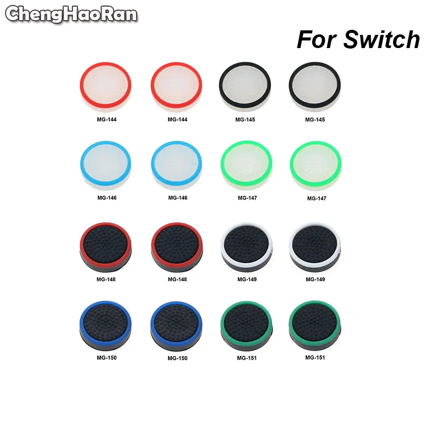 

ChengHaoRan 1Pc Silicone Analog Thumb Stick Grips Caps for Nintend Switch Controller Joystick Skin For NS Joy-Con ThumbStick Cap