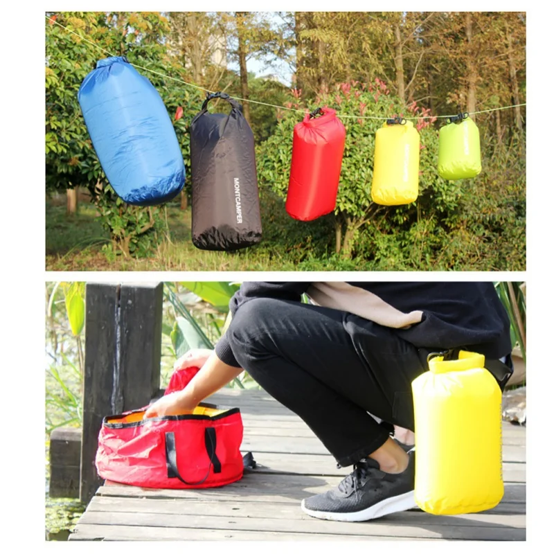 Dry Bag 30D Nylon Ultralight Drifting Swimming Debris Clothes Sleeping Bag Storage Bag Waterproof Bag For Swimming