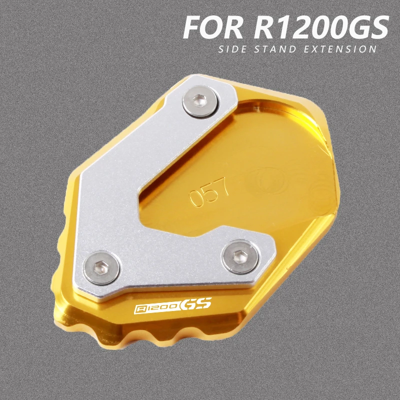 

Aluminum Side Stand Pad Anti-Slip Motorcycle Kickstand Extension Enlarger Plate For BMW R 1200 GS R1200GS 2013-2016 Accessories