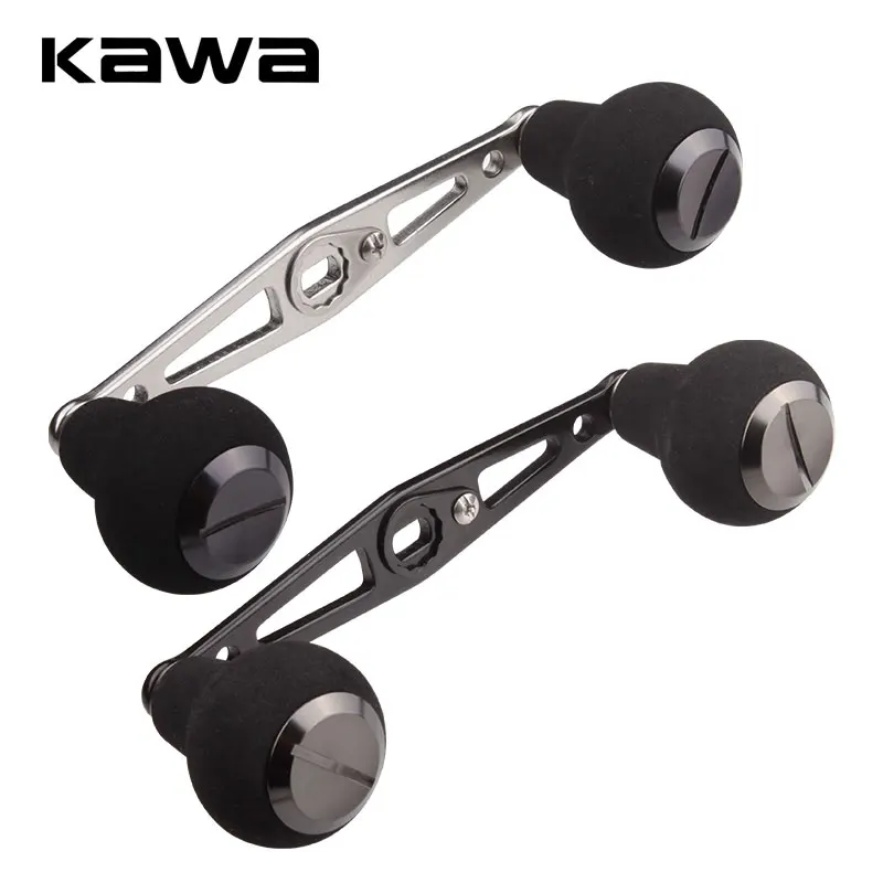 Uchwyt kołowrotka wędkarski KAWA dla kołowrotki do wędkarstwa castingowego otworu montażowego 8x5mm długość wynosi 110mm aluminiowy uchwyt z gałka Eva uchwytem akcesorium