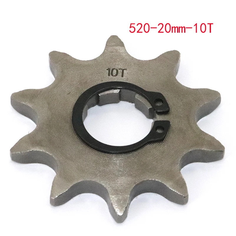 Motorcycle Parts Sprocket 520 10T 11T 12T 13T 14T 15T 16T 17T 18T 19T 20mm Gear for For Honda Lifan ZongShen YCF ATV Quad Dirt P