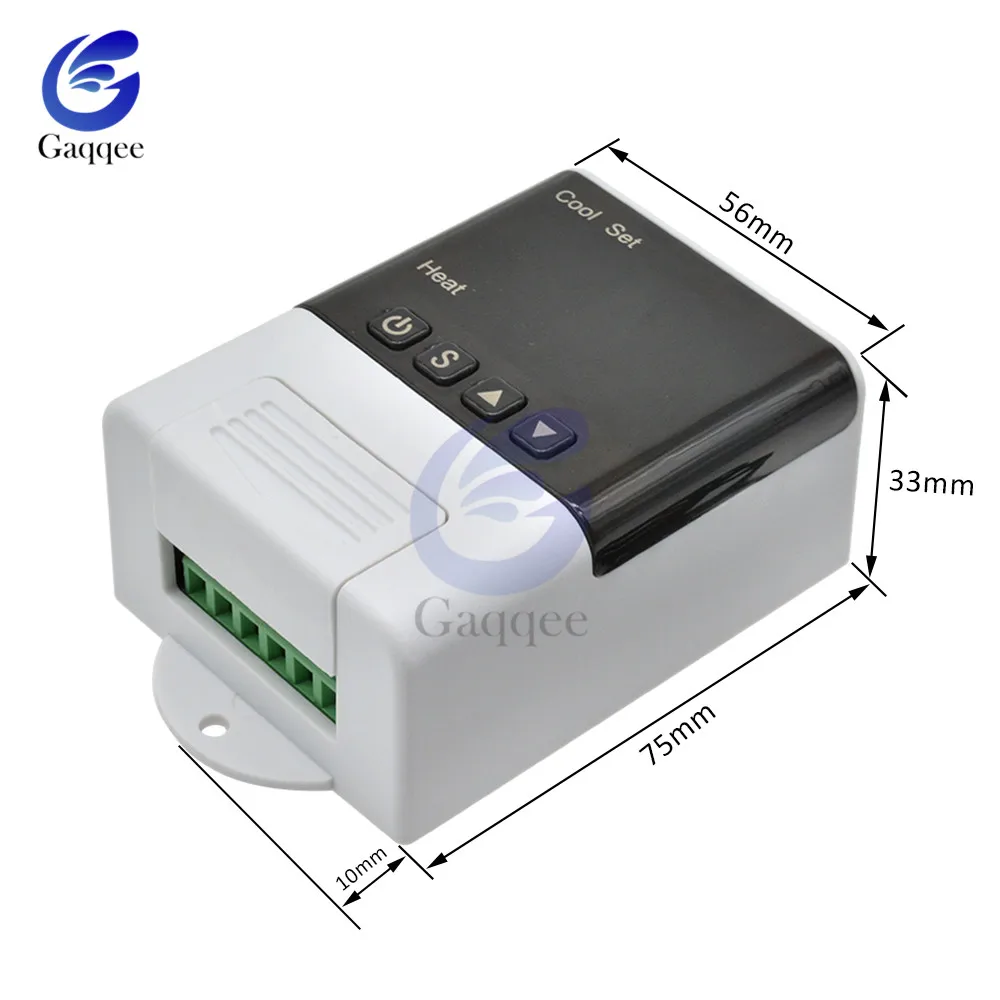 AC 110V 220V DTC-1200 Digital Thermostat Temperature Controller Sensor Heating Cooling For Aquarium Incubator Replace STC-1000