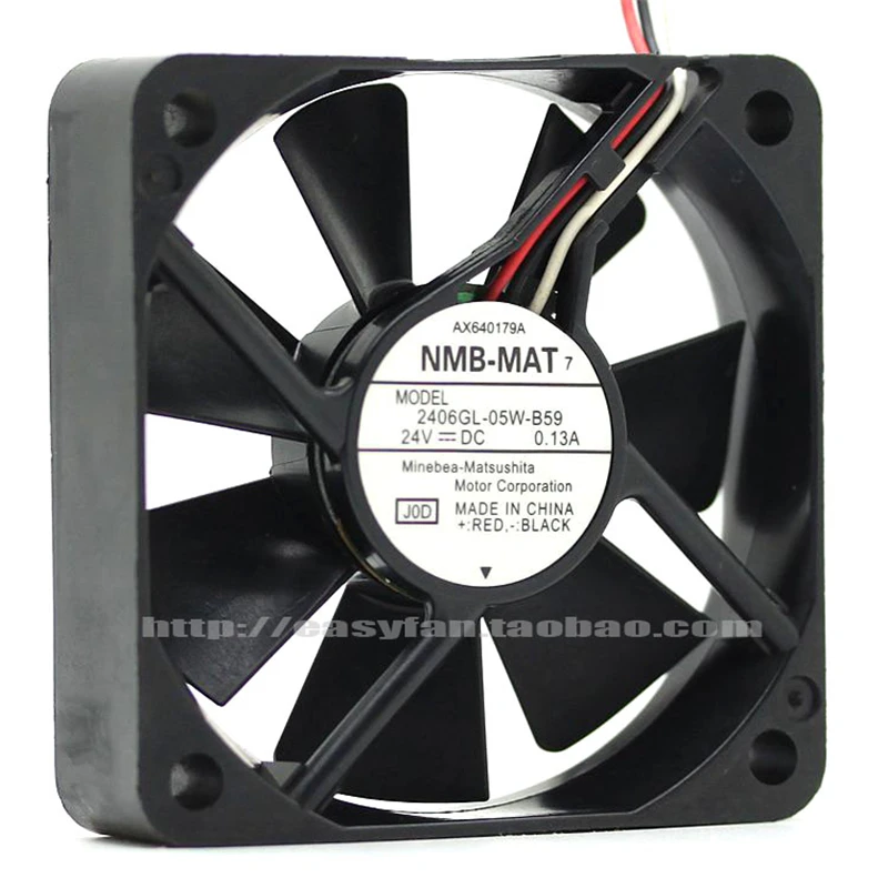 

New original NMB 2406GL-05W-B59 24V 0.13A 6CM 6015 3-wire gale volume ball inverter chassis server cooling fan