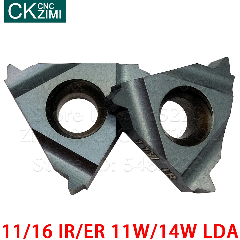 11ir 16ir 16er 11w 14w lda, lâmina de rosqueamento de inserção indexável, ferramentas de giro cnc, inserção de carboneto para aço inoxidável e aço