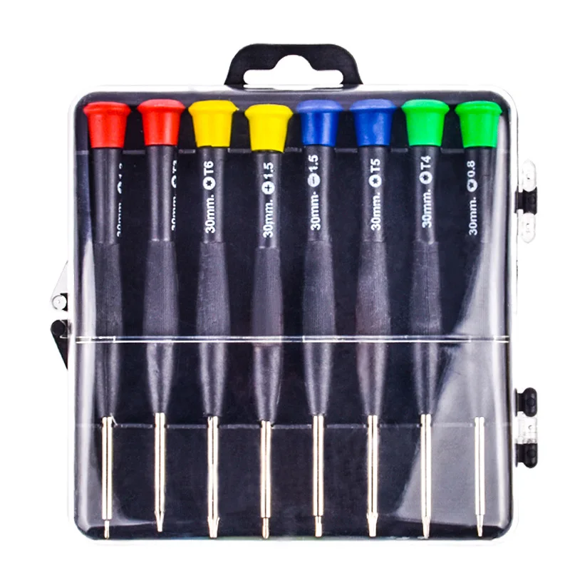 8pcs/set Precision Screwdriver Set Magnetic Precision Instruments & Tools Mobiles Phone/Clock & Watch Repairing Tools Set