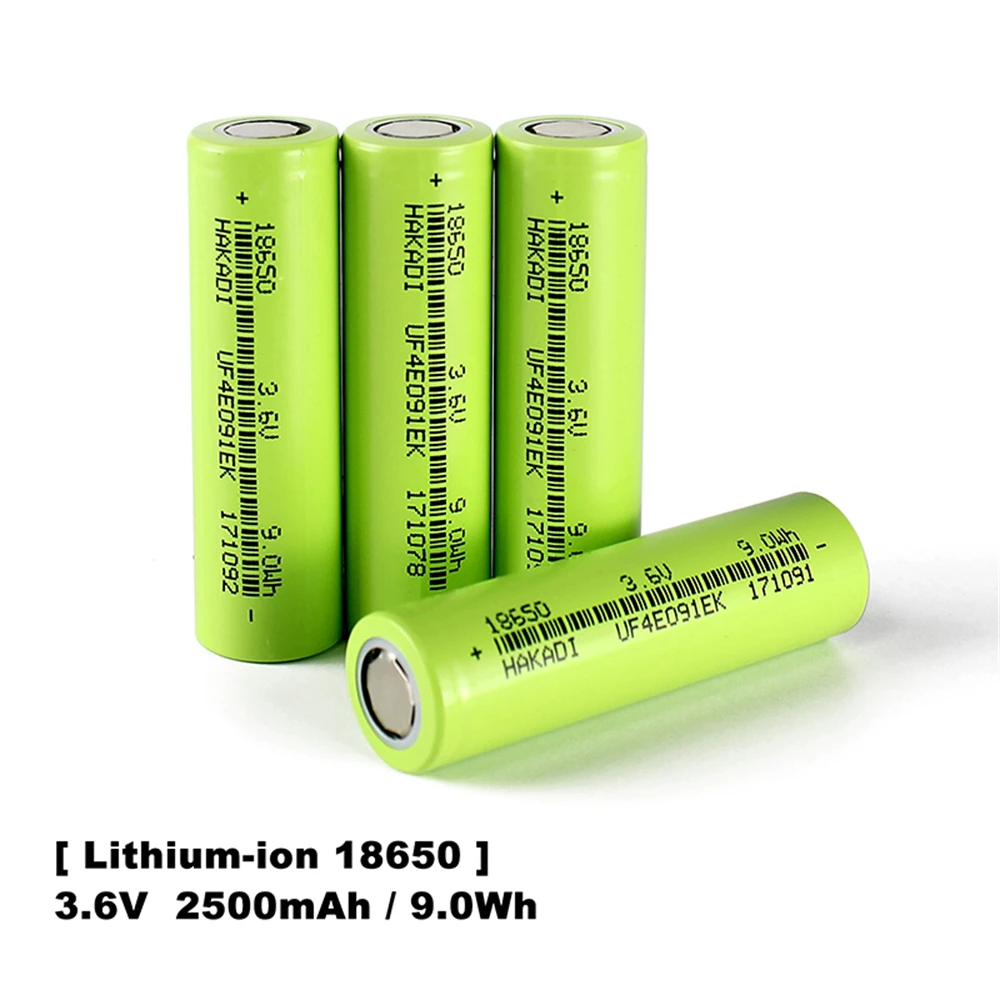 18650 3.7V 2500mAh akumulatory litowo-jonowe 1C-3C rozładowanie do przechowywania energii bateria słoneczna latarka MIni wentylator