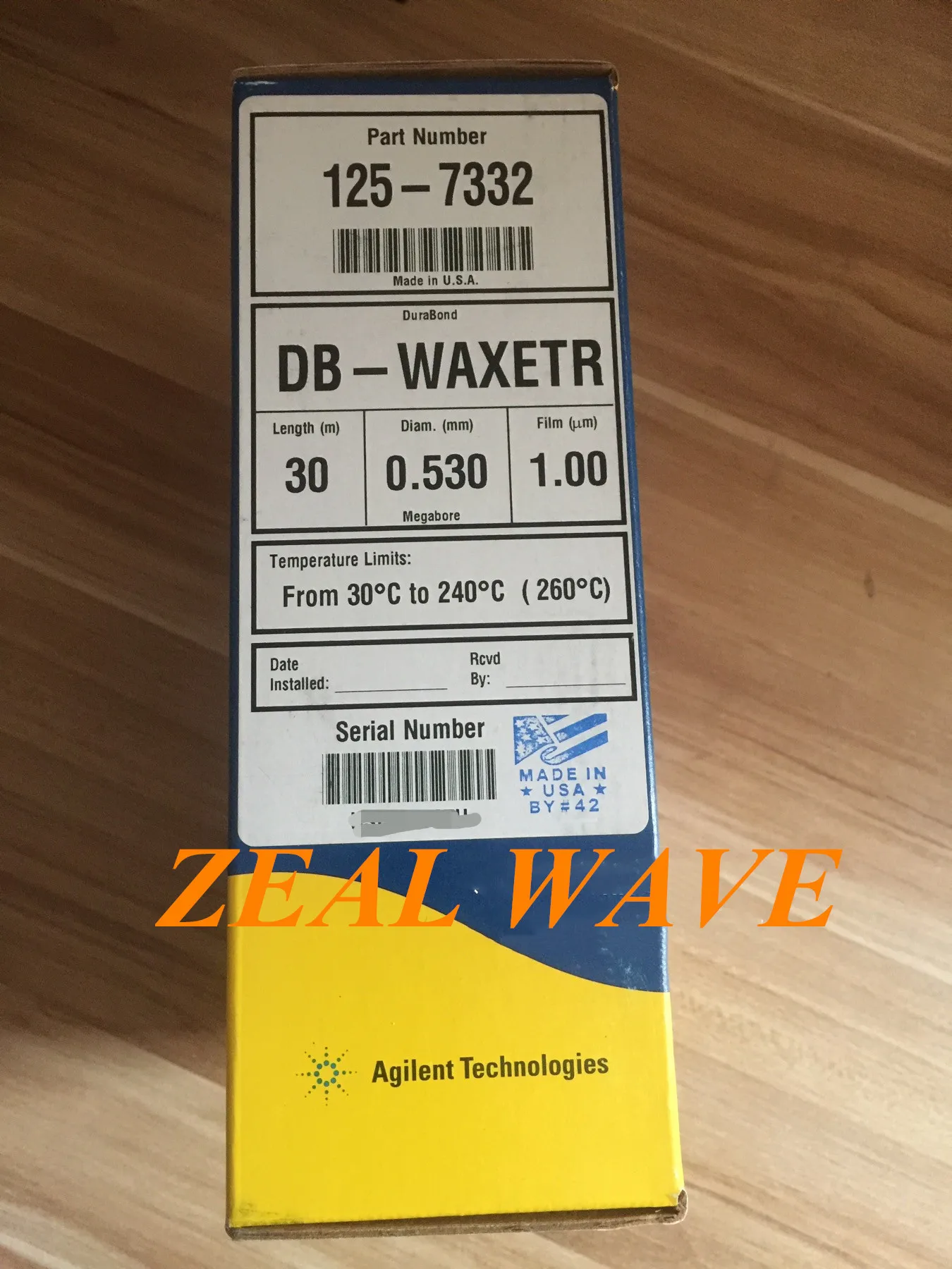 

Agilent Polyethylene Glycol Gas Chromatography Column DB-WAXETR 30mx0.53mm 1um Promotion 125-7332