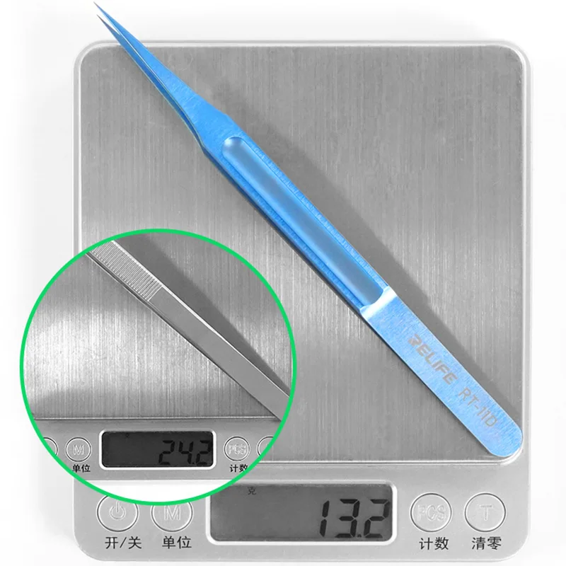 多機能チタン合金ピンセット,超軽量,精密磁気,電子修理,エクステンション,DIY用