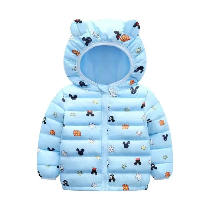 2019 Autumn Winter Baby Kids Solid Outerwear Infants Boys Girls Hooded Jacket Coats Clothing Christmas Cotton Padded Clothes