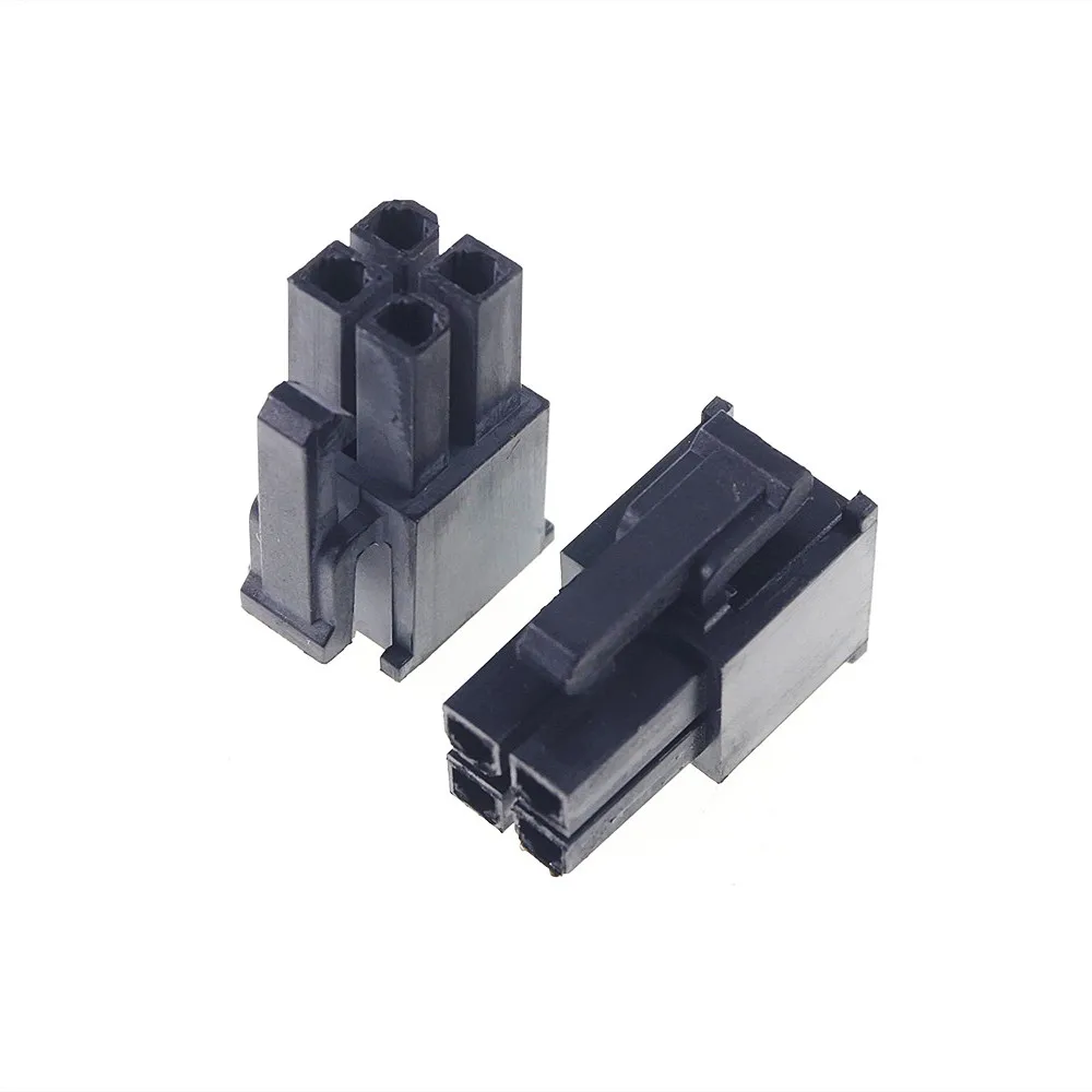 5 50 Sets 4.2 mm 4 PIN Receptacle Housing PC computer EPS CPU ATX 4Pin 2x2 P Power Connector Shell Crimp Terminal Contact Pin