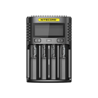 NITECORE UM4 Intelligent USB Four-Slot Charger 5V/2A 9V/2A 18W (MAX)  LCD Display USB Charging Port QC Battery Charger