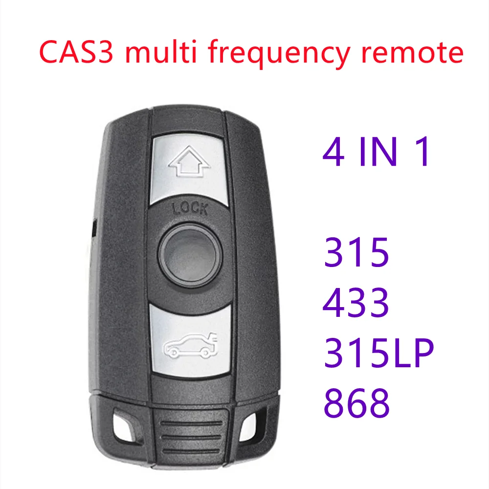 CAS3 CAS+ Multi Frequency Remote for BMW 3, 5 Series Remote Key Frequency 4 in 1(315mhz/433mhz/315LP/868mhz adjustable)