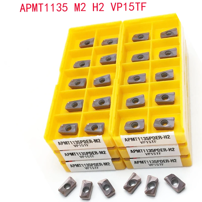 APMT1604 M2 APMT1604 H2 VP15TF UE6020 كربيد طحن تحول أداة APMT1135 H2 M2 VP15TF مخرطة أدوات القاطع CNC أداة