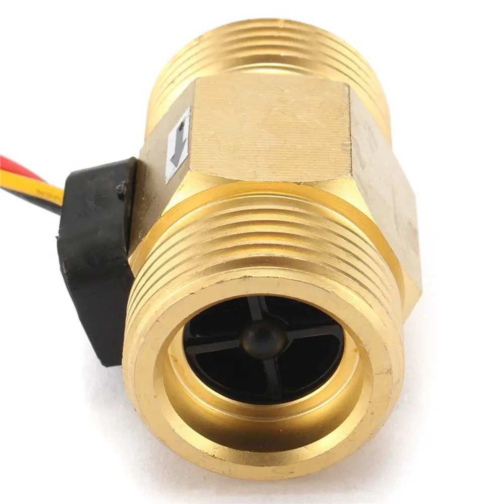 1.8-sensor de fluxo de água 5.5vdc consumo de baixa potência bsp g3/4 "USC-HS43TI turbinemeter 2-45l/min turbina flowmeter isentrol