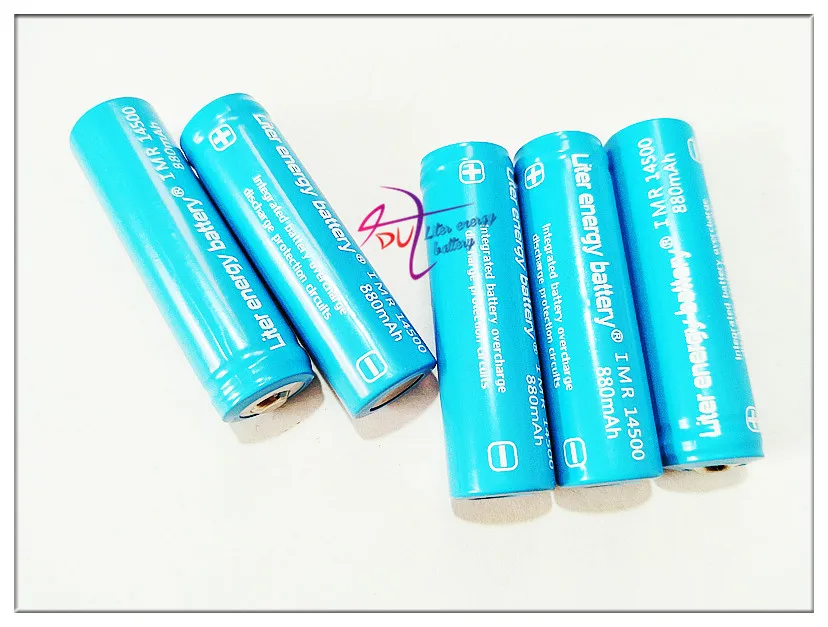 AA Battery 3.7V 880mAh 14500 Li-ion Battery Rechargeable Lithium AA Battery for LED Flashlight Headlamp