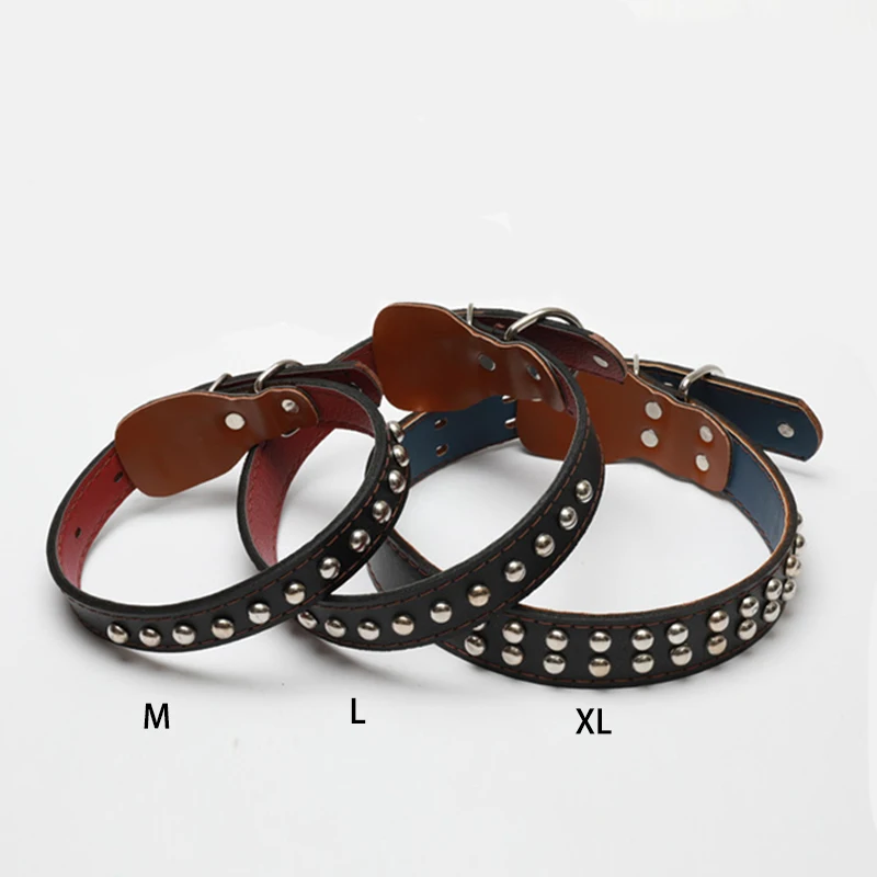 Pet Leather Dog Collar Leash For Large Dog Leather Dog Traction Drag Tow Rope Chain Pet Dog Supplies Accessories Prevent Runaway