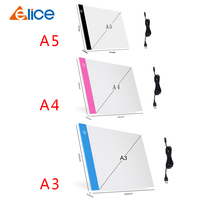 A3/A4/A5 Three Level Dimmable Led Light Pad Drawing Board Pad Tracing Light Box Eye Protection Easier for Diamond Painting