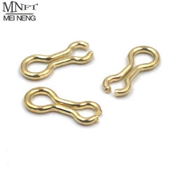 MNFT 200Pcs Plumbs Fishing Snaps Connector Accessories Fishing Swivels Fast Link Mould Lead Loop Inserts Sinker Eyes Clip Tackle