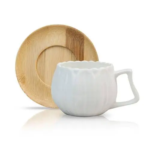 DOLBOVI Daisy Bamboo Dish Porcelain 6 S coffee cup Team, Bamboo cup Pad mug кружка coffee cup cup