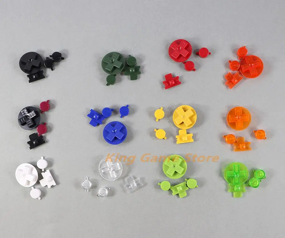 50sets/lot For GB Colorful Buttons Set for Gameboy Classic GB Keypads A B buttons D-pad for GBO DMG DIY for Gameboy GB