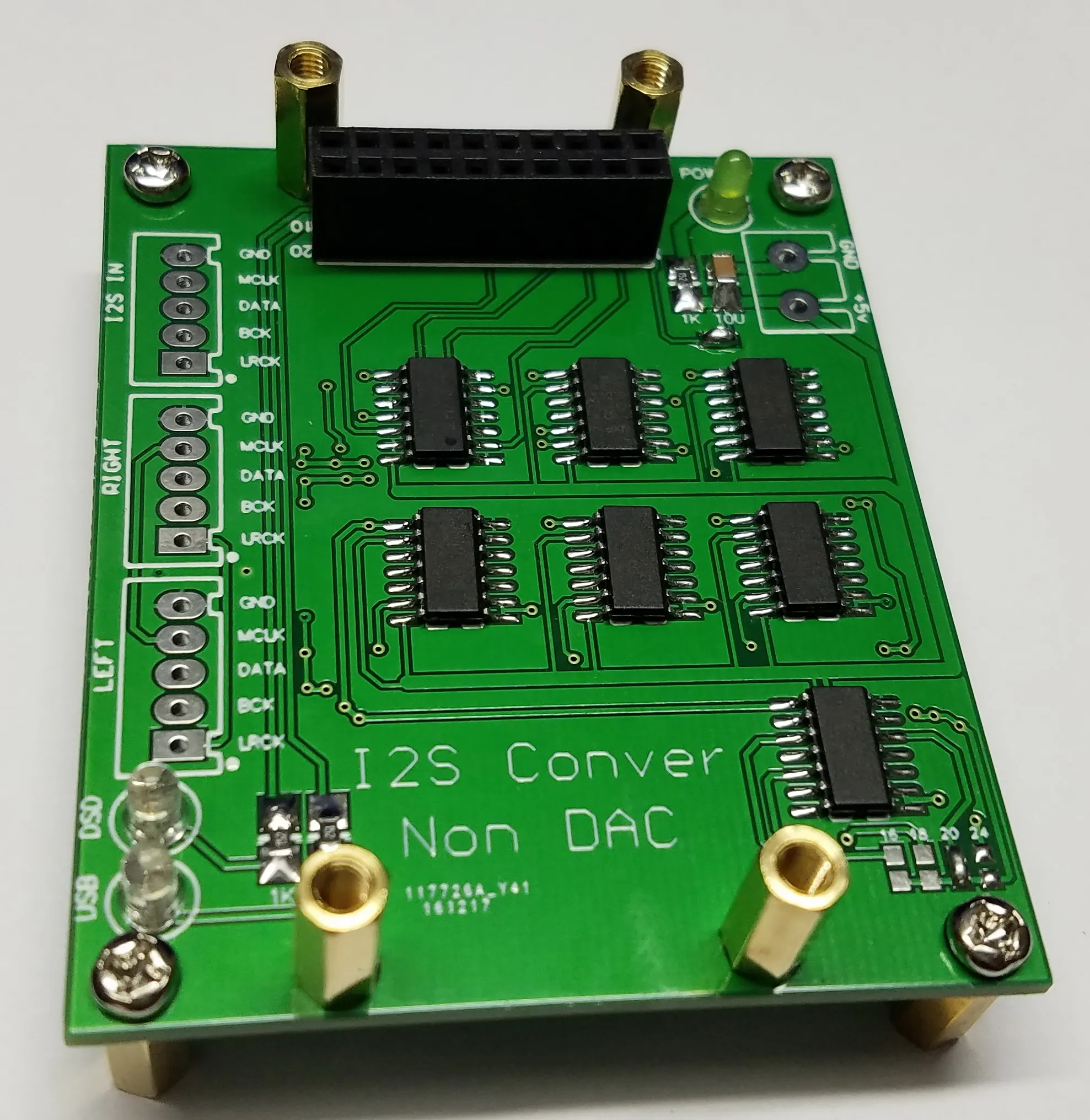 NOS DAC / I2S format NOS decoder shifter board and I2S data conversion right-aligned format