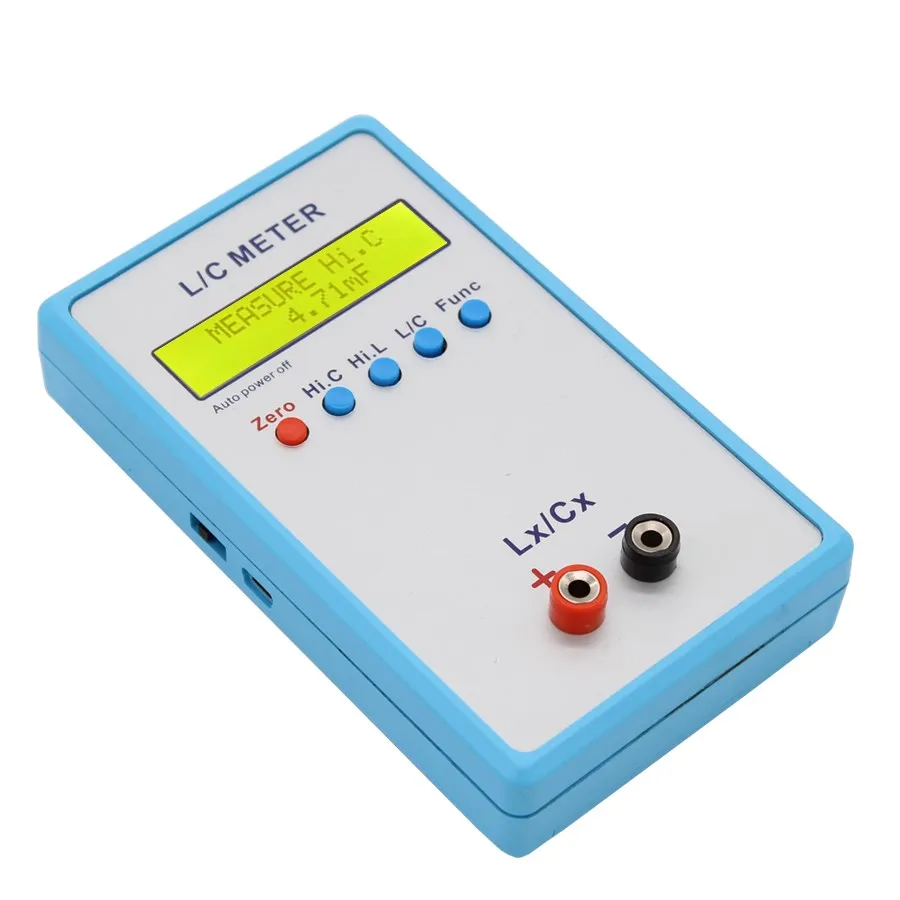 JUNTEK LC-200A Handheld Inductor&Capacitor Digital LCD Capacitance Inductance Meter LC Meter 1pF-100mF 1uH-100H