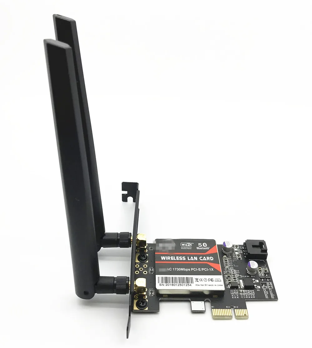 Desktop Pci-E 1X Wifi Kit Intel Wifi Kaart AC9260 9260ac 1730Mbps MU-MIMO Windows 10 Wifi Bluetooth 5.0