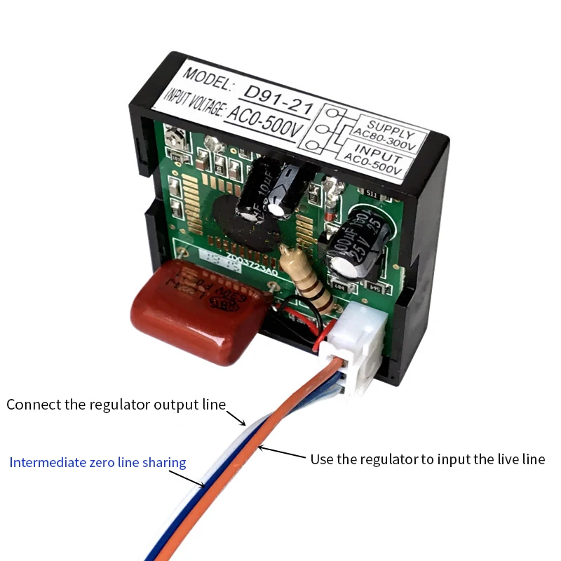 Mini AC80-300V AC โวลต์มิเตอร์ดิจิตอล AC0-500V แรงดันไฟฟ้า Regulator จอแสดงผล LCD เครื่องมือวัด