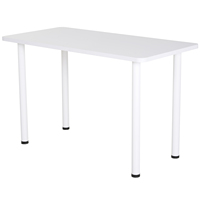 HOMCOM multifunctional kitchen desk table with adjustable feet 120x60x76cm