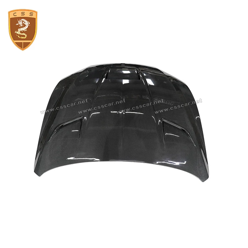 Dry Carbon Fiber Front Engine Hood Bonnet engine Cover for Maserati Levante Carbon Bonnet Cap MS Style