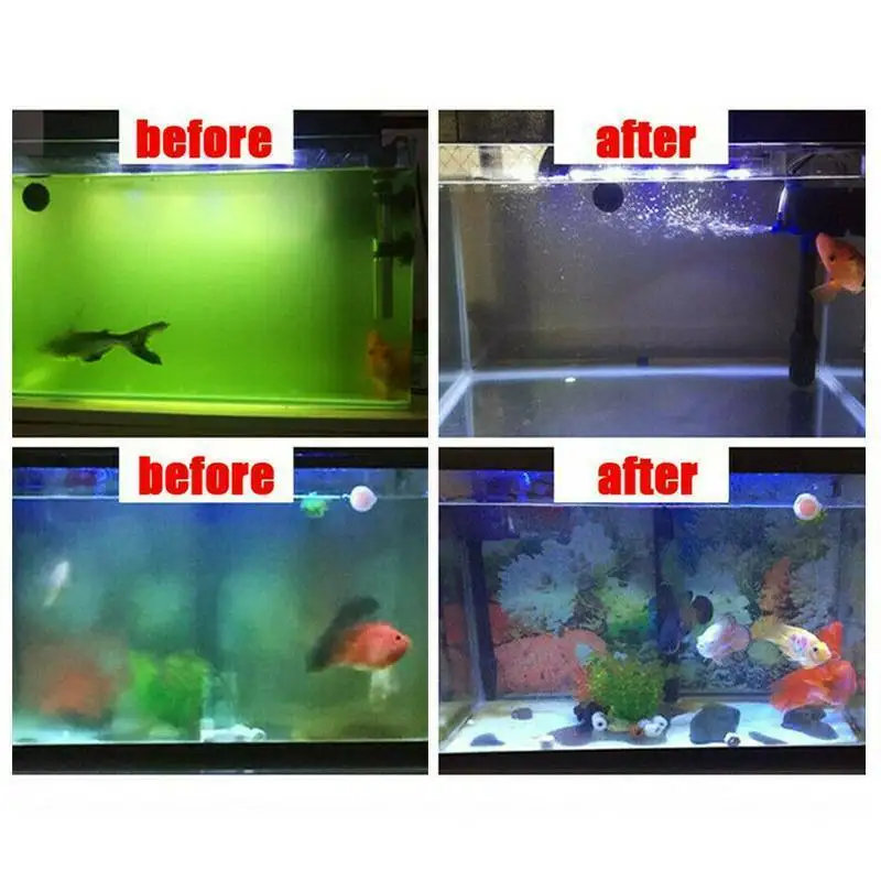 Waterproof UV Sterilizer Lamp Aquarium Filter Submersible Ultraviolet Light Water Cleaner For Fish Tank Pond Coral 5/7/9/11/13W