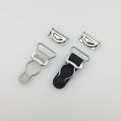 20mm 50Sets/Lot High Quality Garter Strap Metal Clips /Stocking Strap Suspender Shirt Holder End Clips