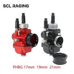 Alconstar PHBG DS 17mm 19mm 21mm Dellorto Black Red Racing Motorcycle Carburetor Carburador Carb DIO JOG 50cc 90cc BWS100