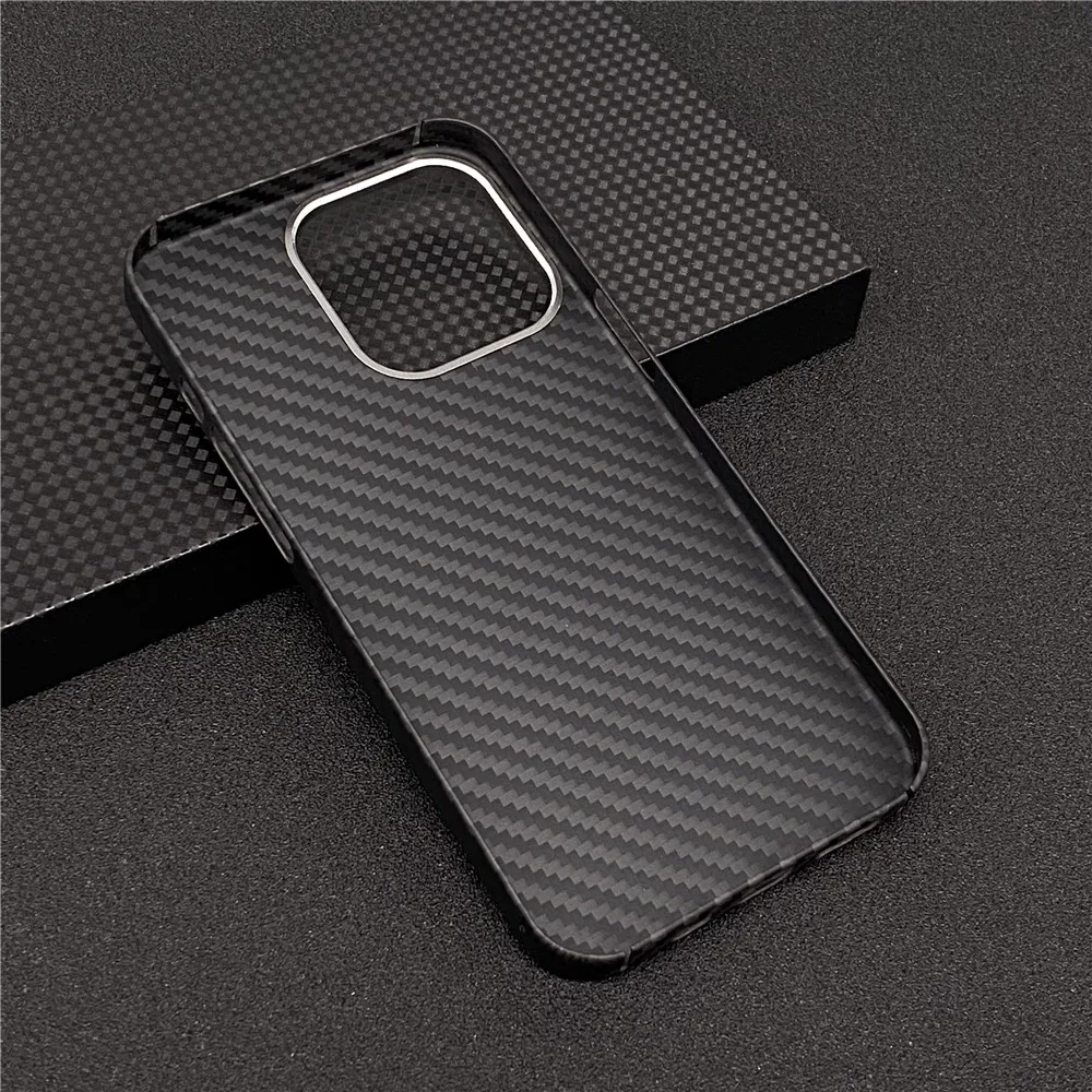 Real Carbon Fiber Phone Case for iPhone 13Pro 13 Pro Max Ultra Thin Anti-fall Carbon Fiber Hard Cover Cases