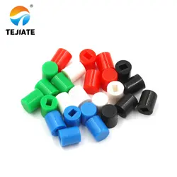 100PCS A06 6x7 Switch Key Caps Applicable To 8.5x8.5 8x8 7x7 5.8x5.8 Push-button Tact Switch Hat Blue/green/red/white/black