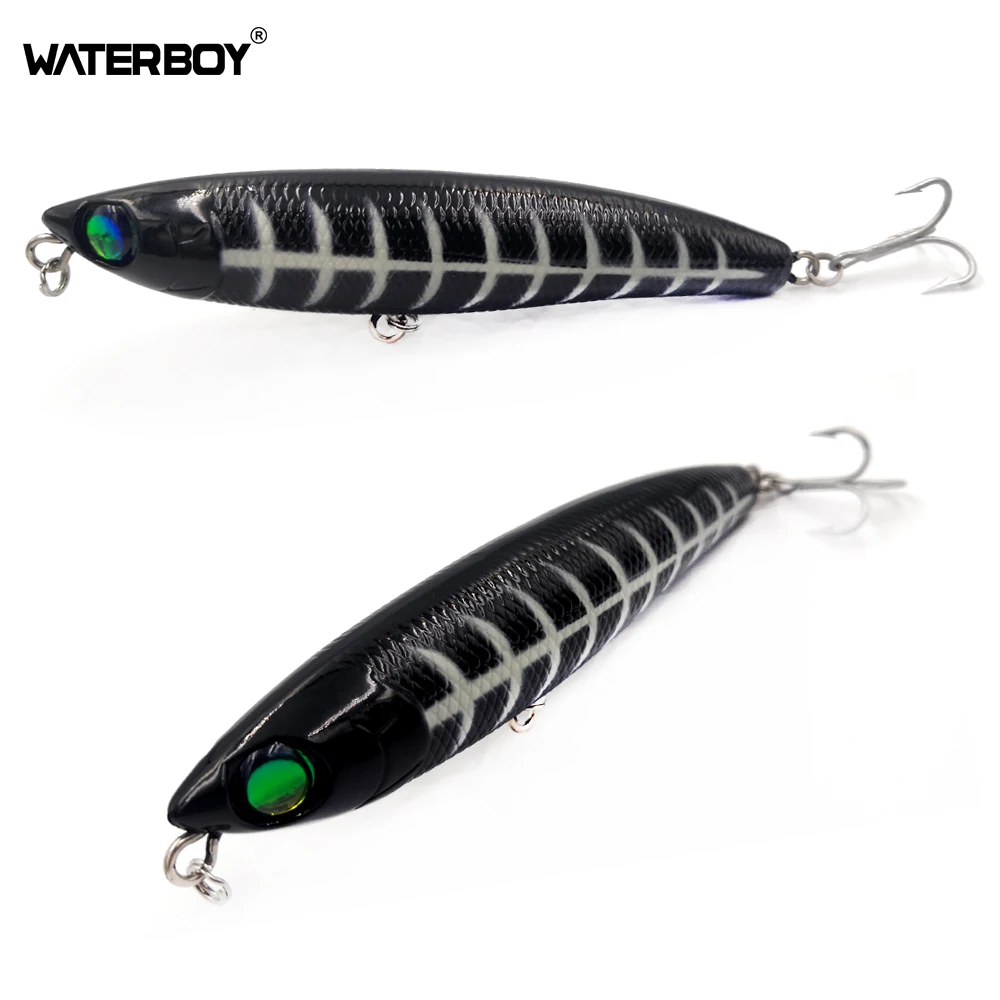 WATERBOY Hard Pencil Lure 11cm 20g Artificial Topwater Stickbait Fish Bait Fishing Lures Bait