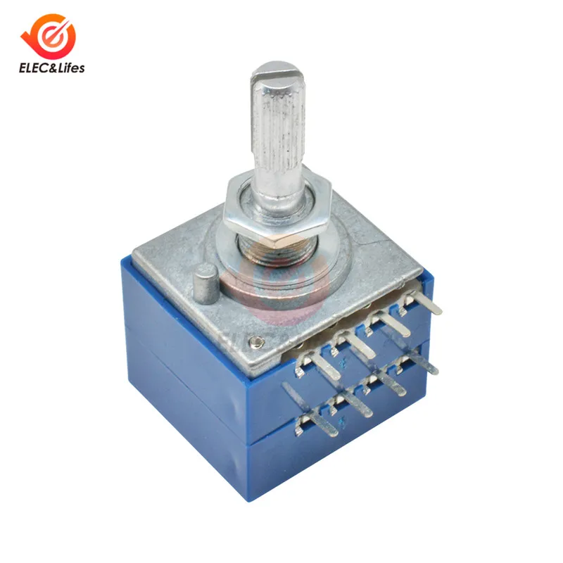 100K ALPS Rotary Potentiometer LOG RH2702 Audio Volume Control Pot Stereo W Loudness Volume Potentiometer