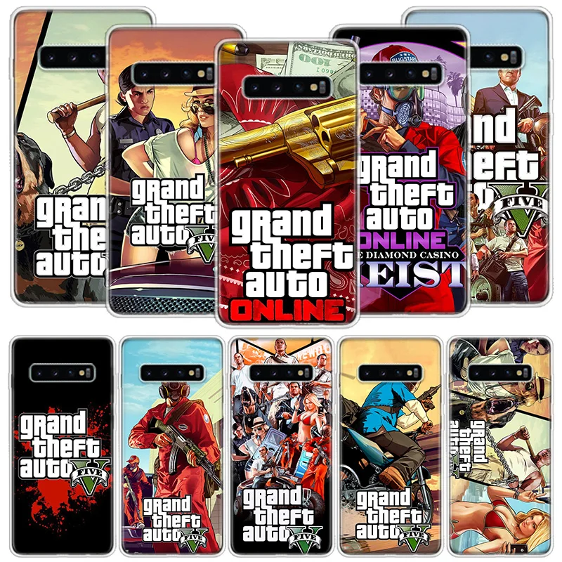 Gta 5 Grand Theft Auto V Phone Case For Samsung Note 20 Ultra 10 Lite 9 8 M11 M12 M21 M30S M31 Galaxy M32 M51 M52 A9 A8 A7 A6 Pl